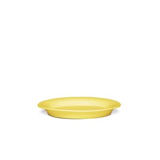 Kähler Ursula Oval Plate Yellow 22x16 cm