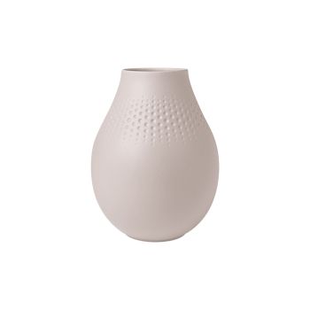 Villeroy & Boch Manufacture Collier Vase Perle Beige H20 cm
