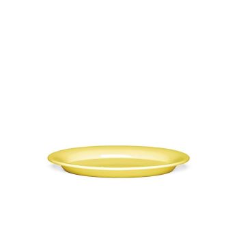 Kähler Ursula Oval plate gul 28x18,5 cm