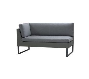 Cane-line Flex 2 seter sofa høyre modul Grå