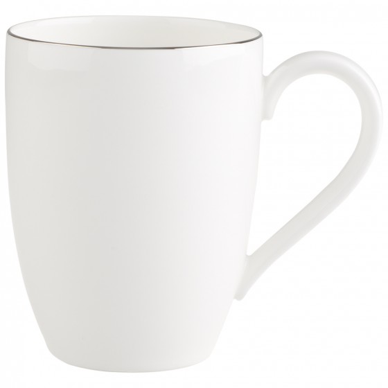 Villeroy & Boch Anmut Platinum No. 1 Dessertschale – 25 Cm, Aus Porzellan Mit Platinrand – Elegant Für Pudding, Eis & Desserts